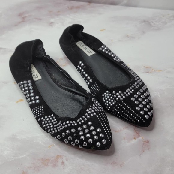 Kelsi Dagger Pointed toes studded flats 7.5 - Picture 12 of 14